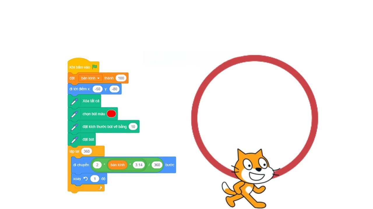 Hướng dẫn cách vẽ hình tròn trong Scratch đơn giản, dễ hiểu